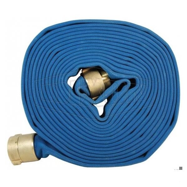 Double Jacket Potable Water Hose, 1-1/2 in, NST NH, 50 ft L, 270 psi Working, Brass